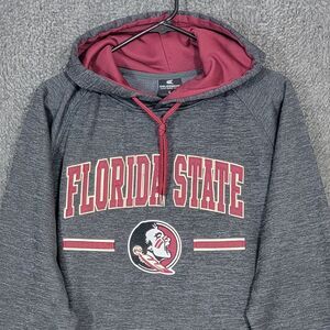 Florida State University Seminoles Hoodie Mens Large Gray FSU Pullover Fleece